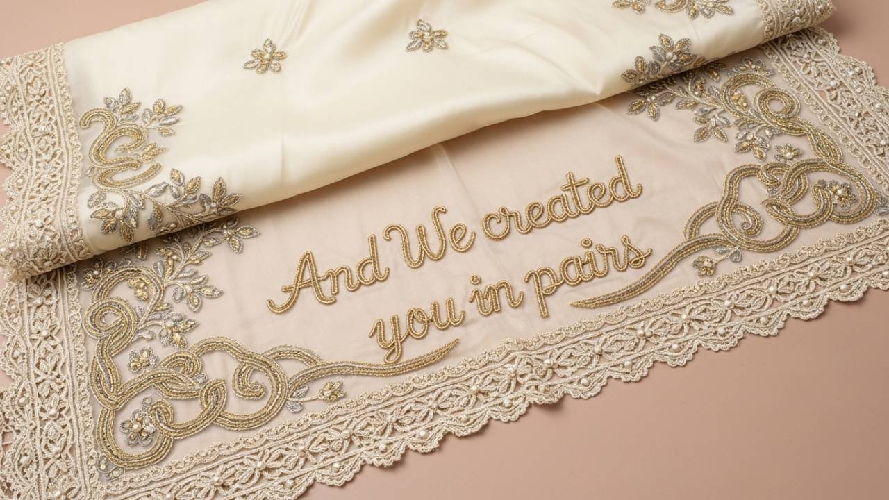 Personalized Nikah Dupatta