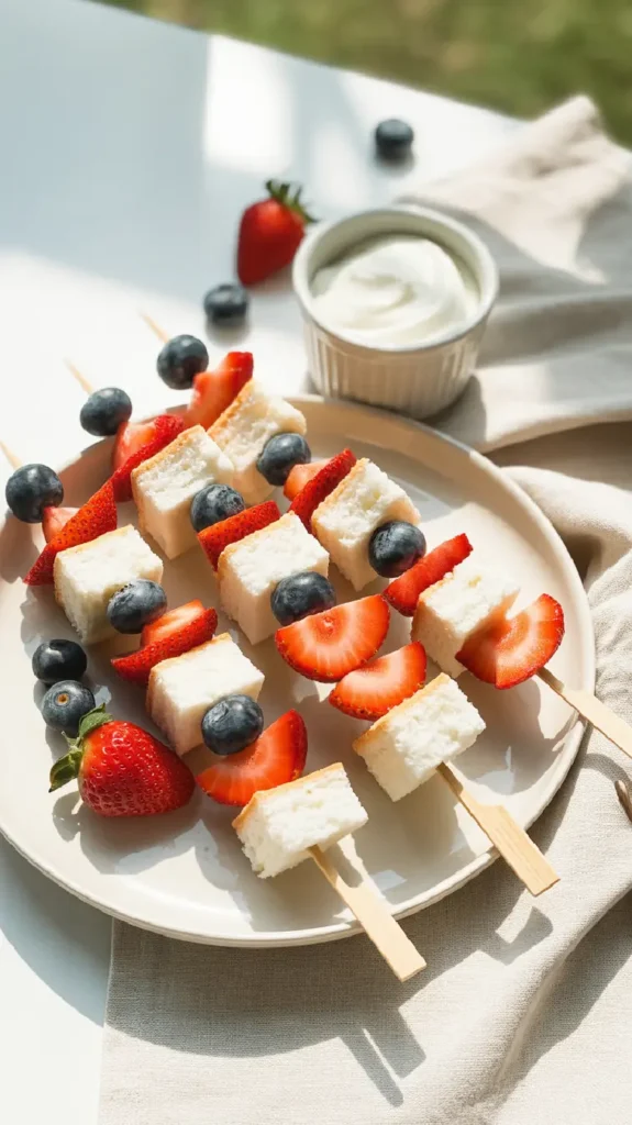 Angel Food Cake Skewers