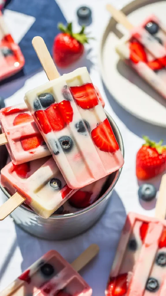 Berry Lemonade Popsicles