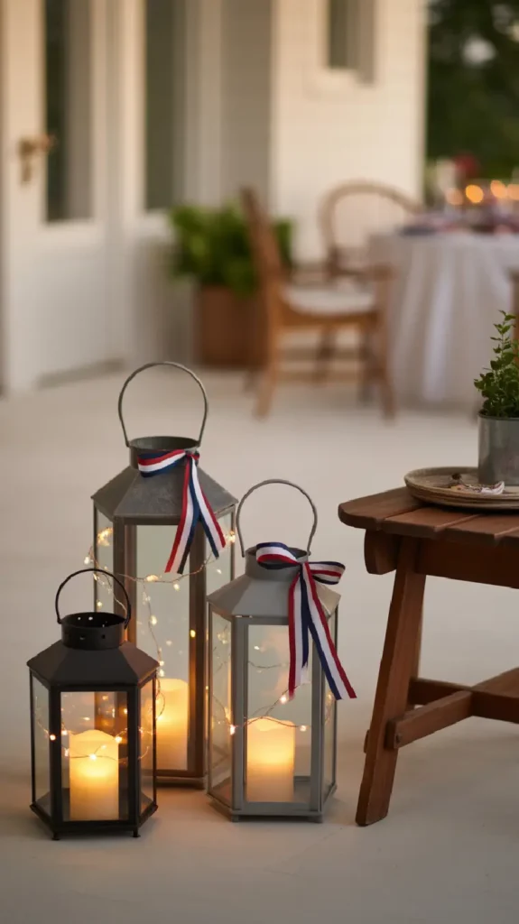 Group Lanterns Near the Entry or Table