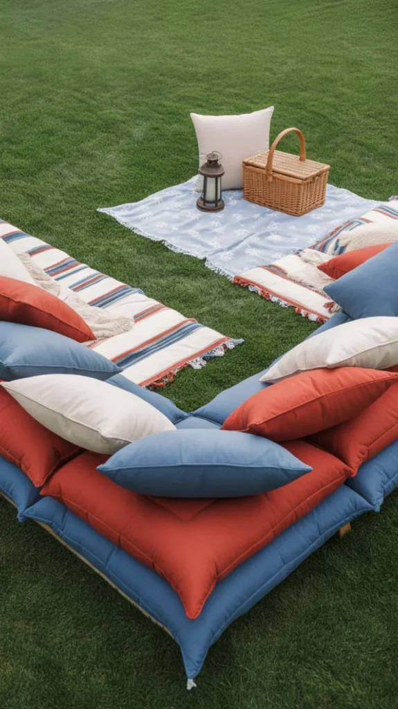 Make a Blanket Picnic Corner