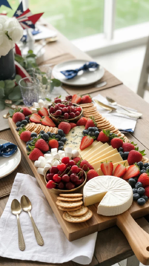 Make a Red White and Blue Charcuterie Board