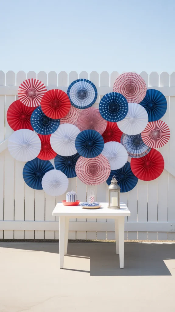 Paper Fan Party Wall