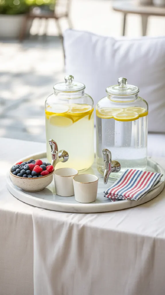 Style the Drink Station Like Decor