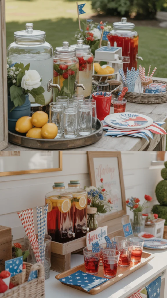 Turn a Drink Station into Decor