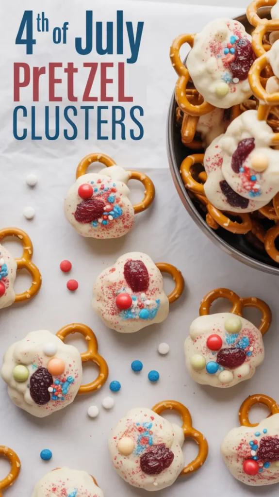 White Chocolate Pretzel Clusters