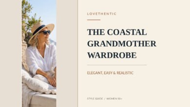 Woman over 50 wearing a relaxed white linen outfit and straw hat for an elegant coastal grandmother style